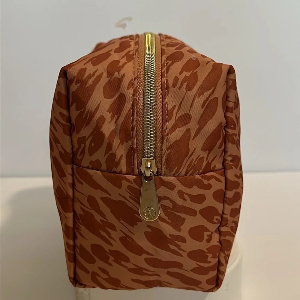 Sonia Kashuk 2 Brown Tone Color Makeup Storage Travel Zippered Bag